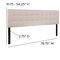 Flash Furniture King, Bedford Headboard, Beige Fabric HG-HB1704-K-B-GG - alternate 5